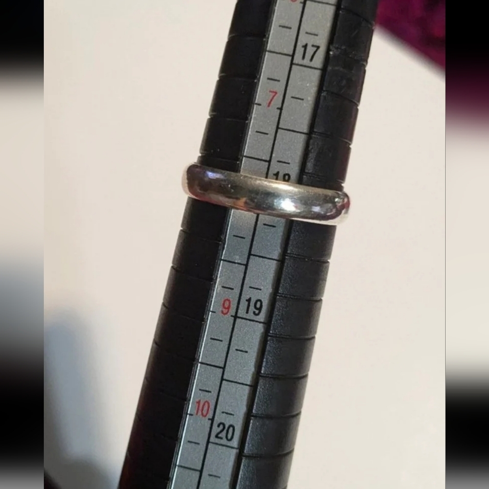 Handcrafted Rhodochrosite Rectangle Banded Ring (8) - Picture 4 of 13